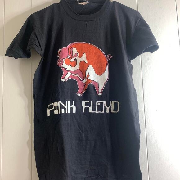 1977 PINK FLOYD Animals Tour double sided single stitch graphic tee shirt M Pig - Picture 3 of 7